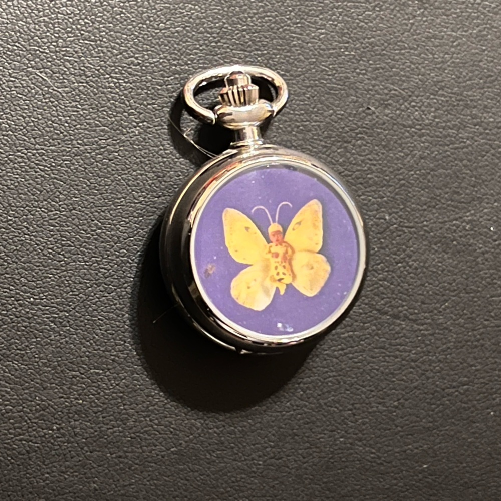 Anne Geddes Vintage~Rare Butterfly Stunning Pocket Watch